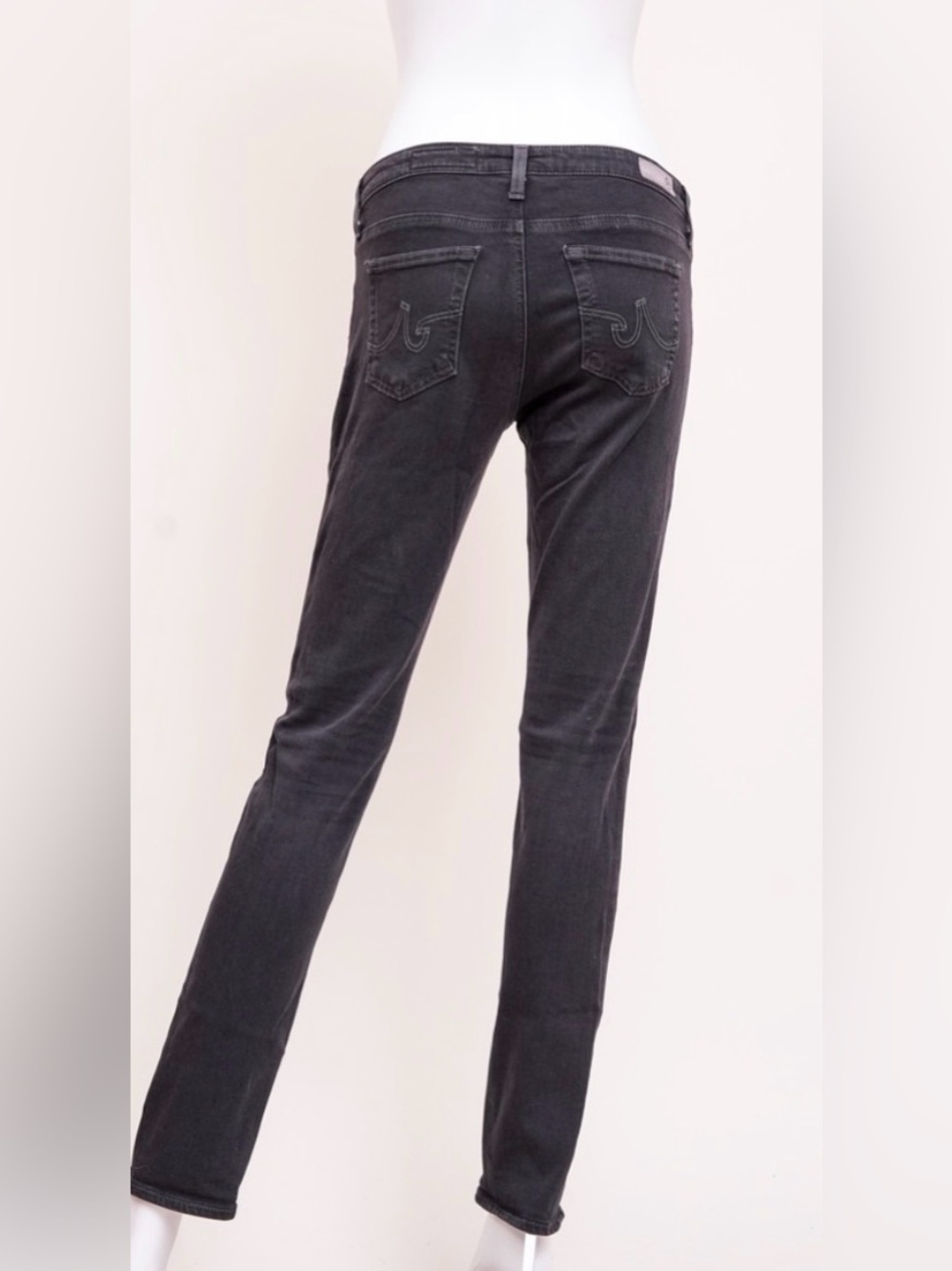 Adriano Goldschmied AG The Stilt Cigarette Leg Jeans Faded Black Wash Size 27R - Picture 9 of 13